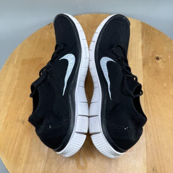 Nike Free 5.0+ Flyknit Women's Size 8.5 Shoes Black Running Sneakers 615806-010 - Picture 6 of 9